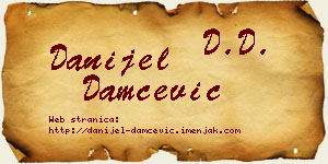 Danijel Damčević vizit kartica